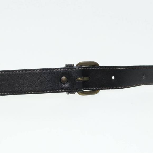 Burberrys Nova Check Shoulder Bag Canvas Beige Black gold Auth 87326 - Picture 8 of 16